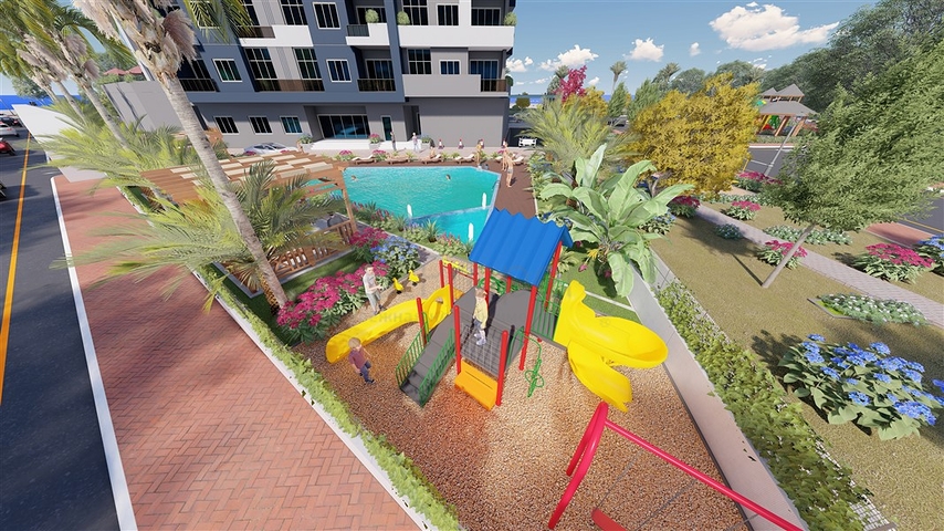 A new complex under construction in Teja