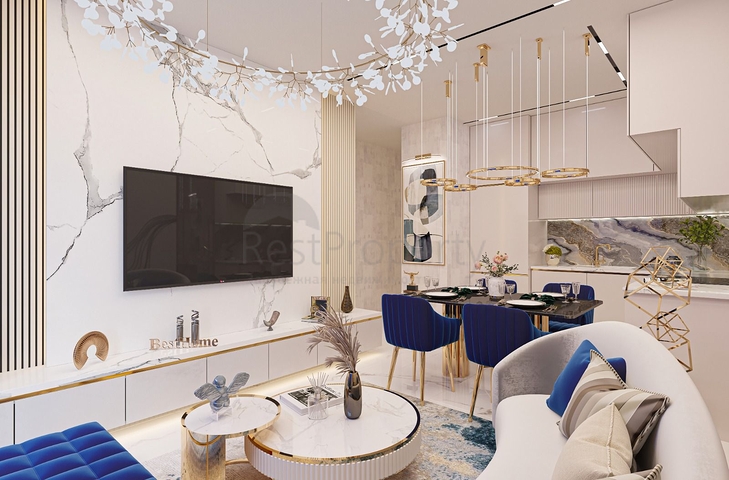 2+1 apartment in one of the best complexes in the center of Alanya