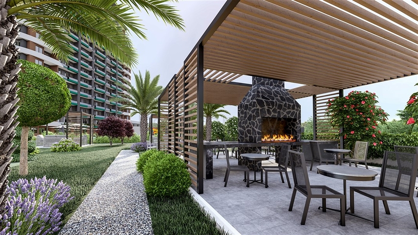 An investment project in the Mezitli area in Teja, 850 m from the sea