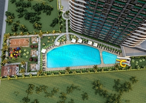 An investment project in the Mezitli area in Teja, 850 m from the sea