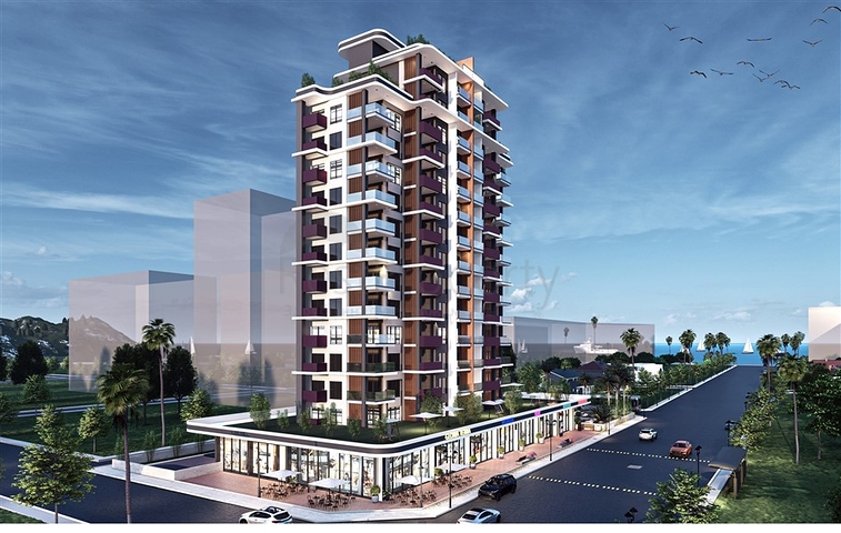 A complex under construction in Mersin A complex under construction in Mersin
