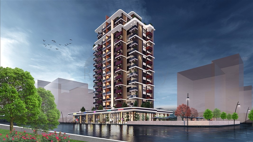 A complex under construction in Mersin A complex under construction in Mersin