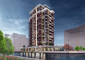 A complex under construction in Mersin A complex under construction in Mersin