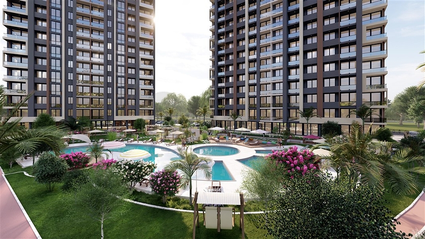 The complex is under construction in the Erdemli Mersin area