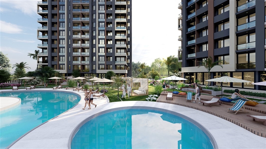 The complex is under construction in the Erdemli Mersin area