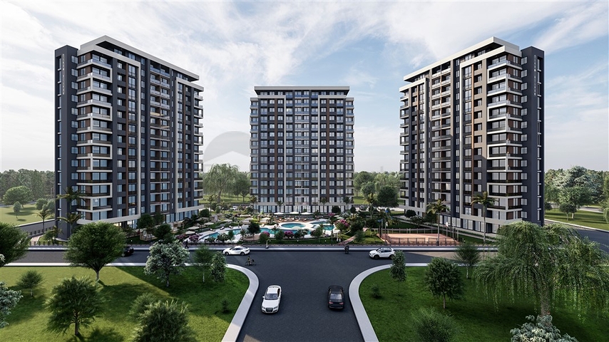 The complex is under construction in the Erdemli Mersin area