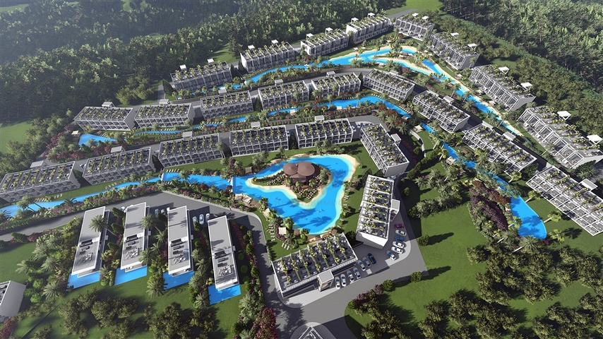 A new project under construction on the shores of Northern Cyprus