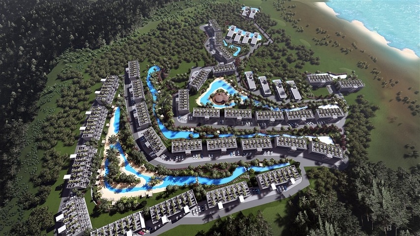 A new project under construction on the shores of Northern Cyprus