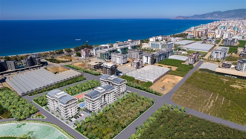 A new project of a residential complex 300 m from the sea in the Kargicak area