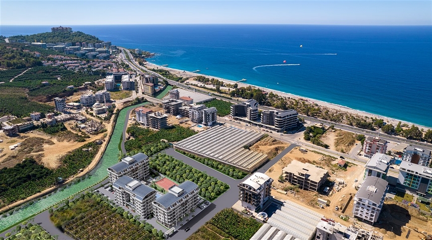 A new project of a residential complex 300 m from the sea in the Kargicak area