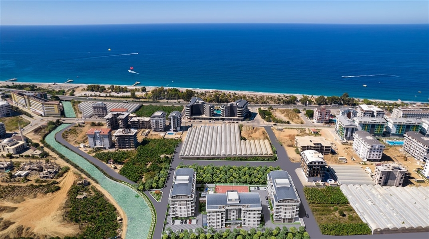 A new project of a residential complex 300 m from the sea in the Kargicak area