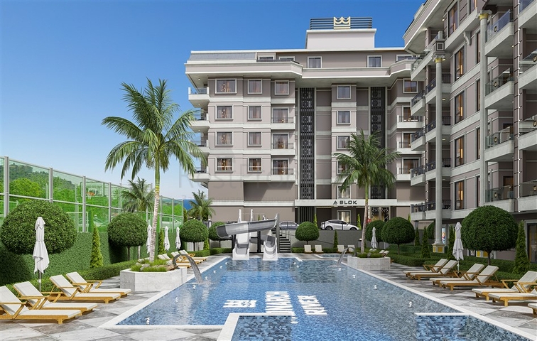 A new project of a residential complex 300 m from the sea in the Kargicak area