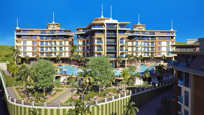 A new premium complex under construction in the Kestel area