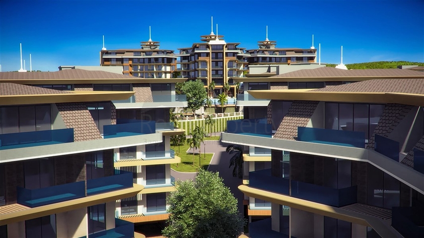 A new premium complex under construction in the Kestel area