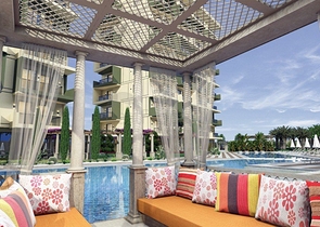 Two-room apartments in a complex with hotel infrastructure