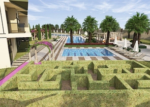 Two-room apartments in a complex with hotel infrastructure