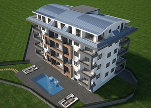 Apartment 1+1 at the final stage