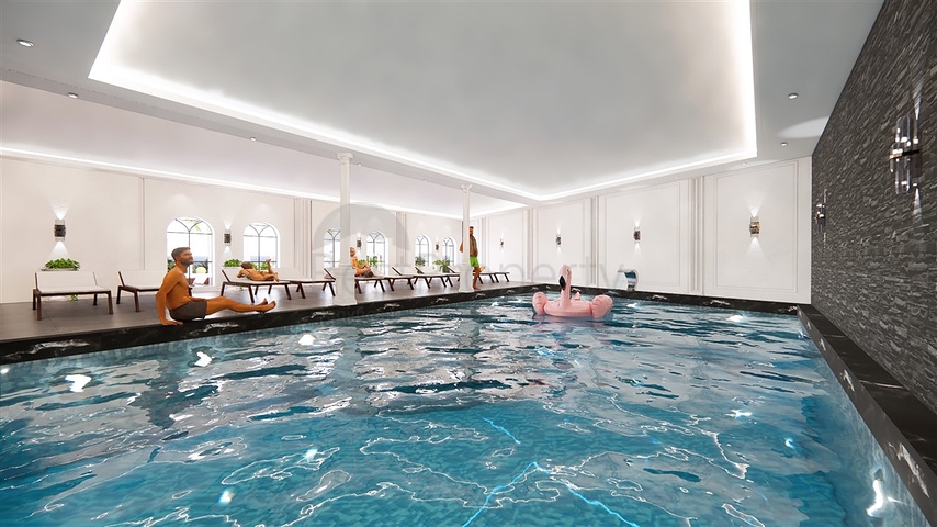 1+1 apartments in a project at the final stage of construction in Avsallar district