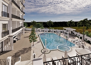 1+1 apartments in a project at the final stage of construction in Avsallar district