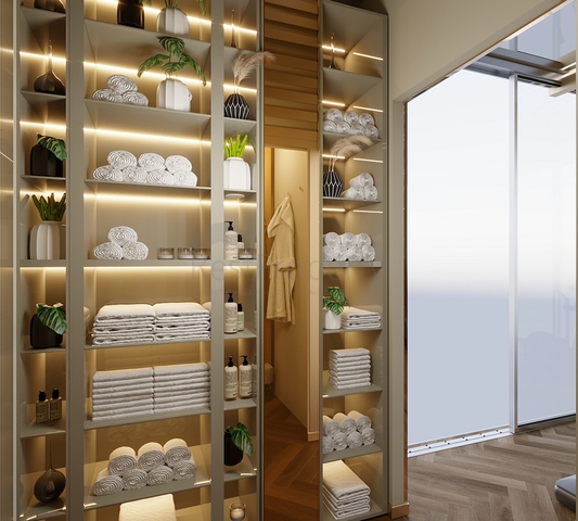 1+1 apartment under construction in Mahmutlar district