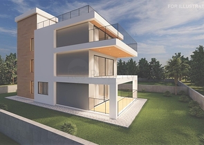 A new project under construction in Northern Cyprus in the area of Esentepe