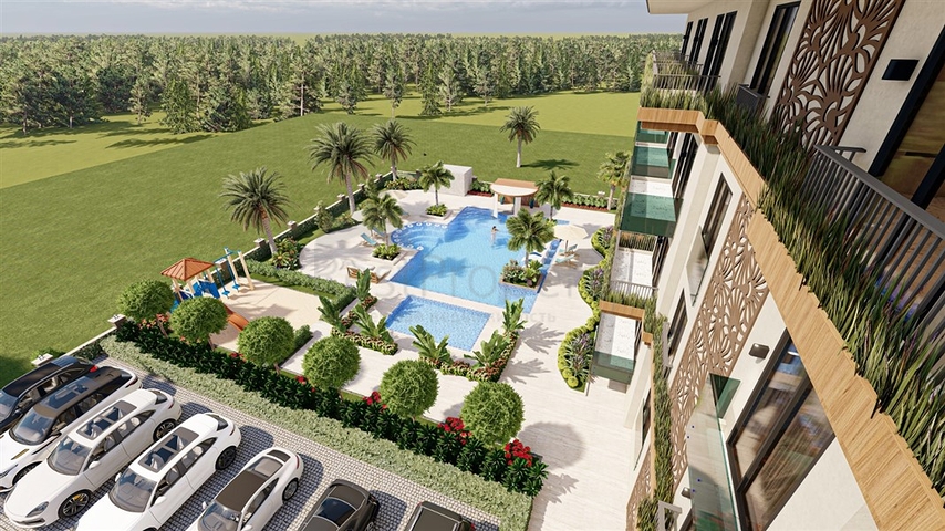 A new project under construction 800 m from the sea in the Oba area