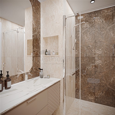 A new project under construction 800 m from the sea in the Oba area