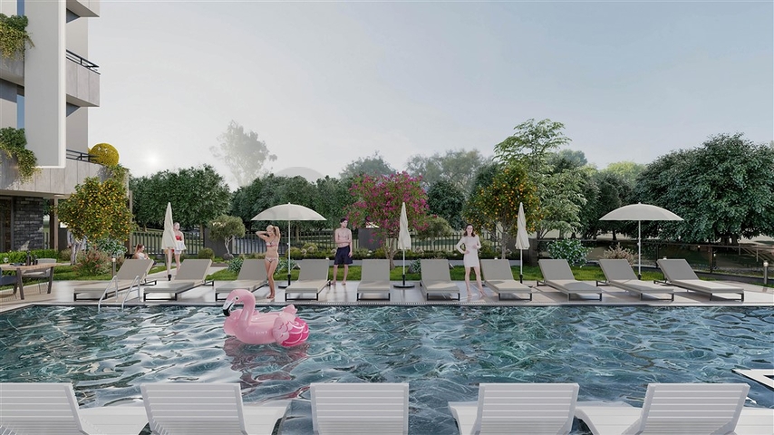 A project for lovers of peace and quiet in the center of Alanya 