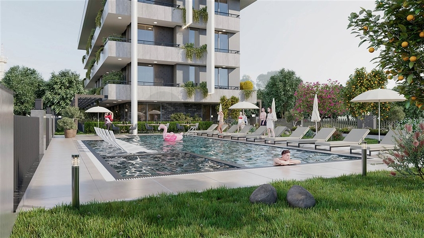 A project for lovers of peace and quiet in the center of Alanya 