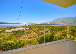 Villa in sita 4+1 with a small garden and sea and mountain views in the picturesque Kargicak area