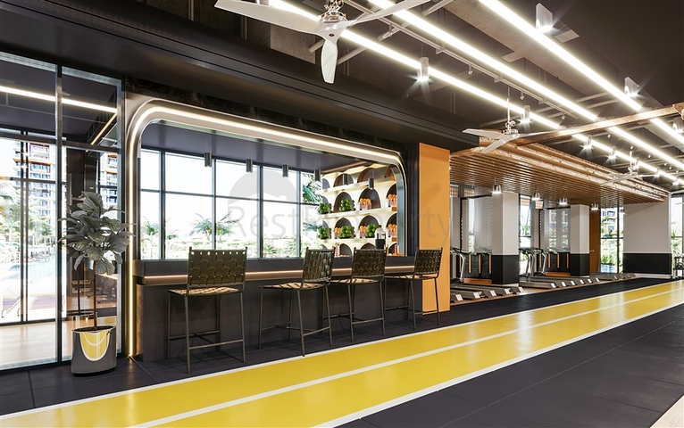 1+1 apartment in a premium class complex on the first coastline in Mahmutlar