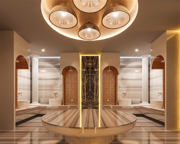 1+1 apartment in a premium class complex on the first coastline in Mahmutlar