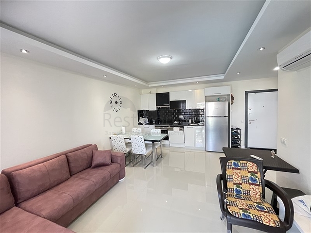 One bedroom bright apartment in the area with the best sandy beach in Avsallar