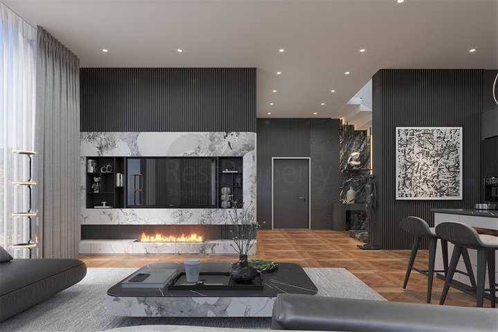 New villa complex with panoramic sea views in Tepe area