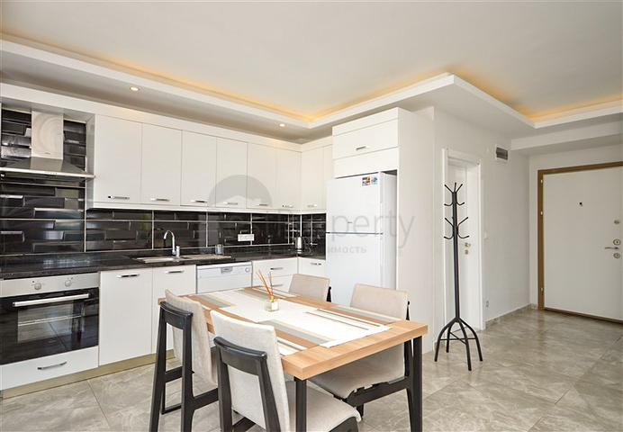 2+1 penthouse with a view of the Mediterranean Sea, just 400 m from the beach of Kargicak district