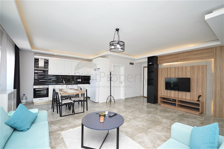 2+1 penthouse with a view of the Mediterranean Sea, just 400 m from the beach of Kargicak district