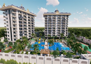 1+1 apartment in a new complex in Avsallar