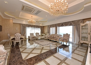 Royal 3+1 apartments in a hotel-type complex in Mahmutlar