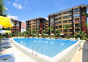 Apartment 2+1 on the first line in the center of Alanya