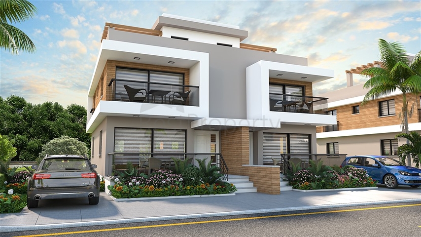 A new project of large apartments in the Iskele area 