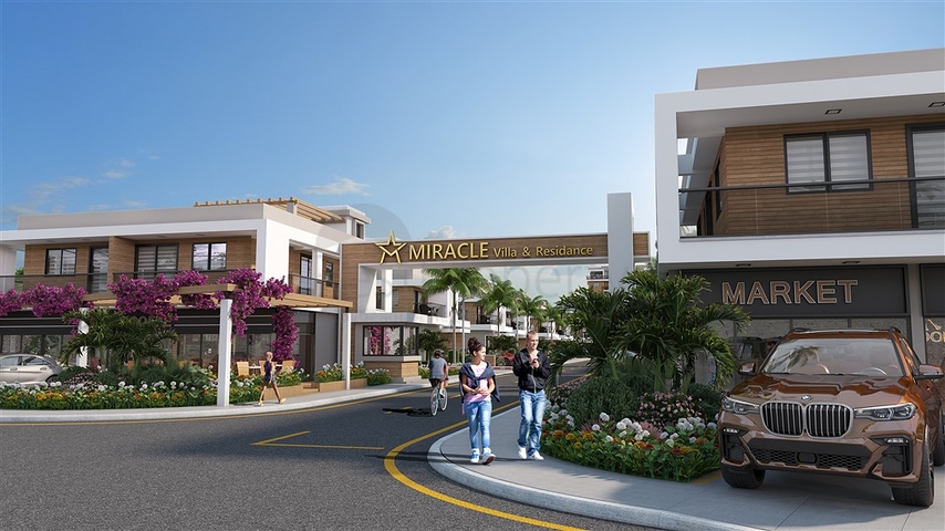 A new project of large apartments in the Iskele area 