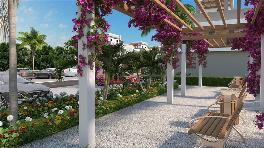 A new project of large apartments in the Iskele area 