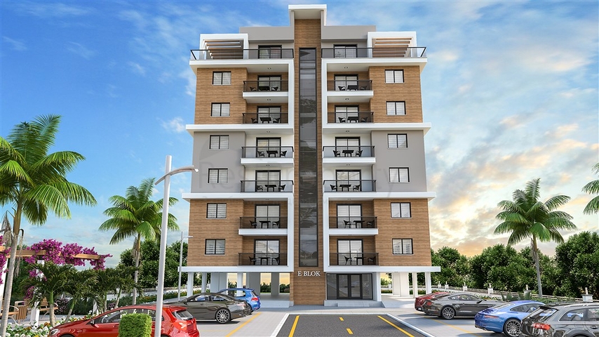 A new project of large apartments in the Iskele area 