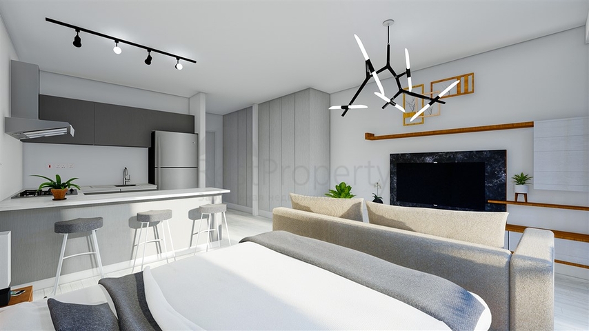 Low-rise complex 600 meters from the beach in the Iskele area