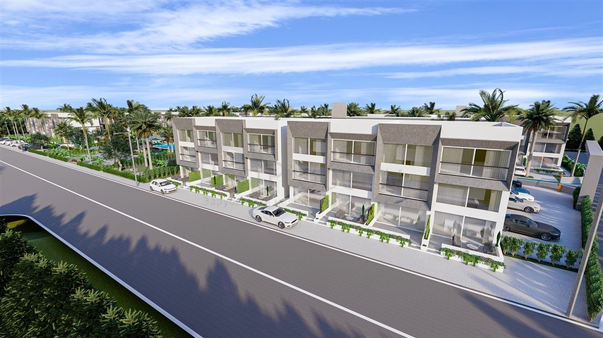 Low-rise complex 600 meters from the beach in the Iskele area