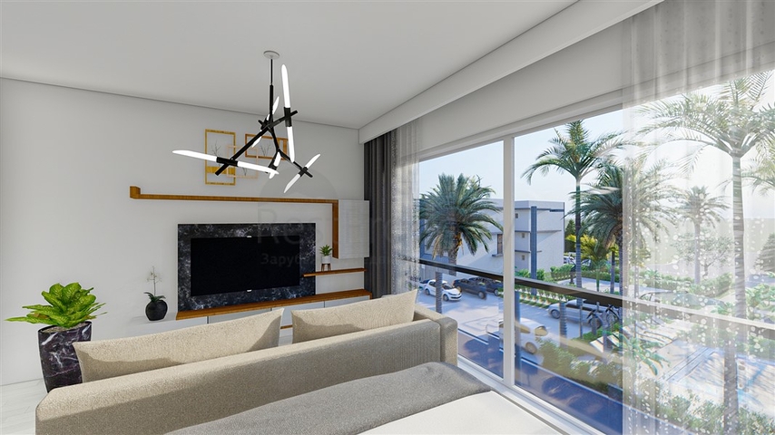 Low-rise complex 600 meters from the beach in the Iskele area