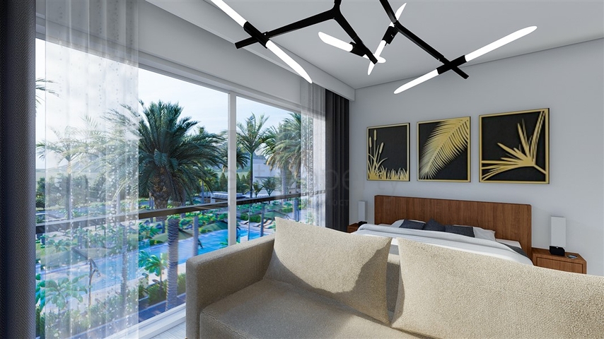 Low-rise complex 600 meters from the beach in the Iskele area