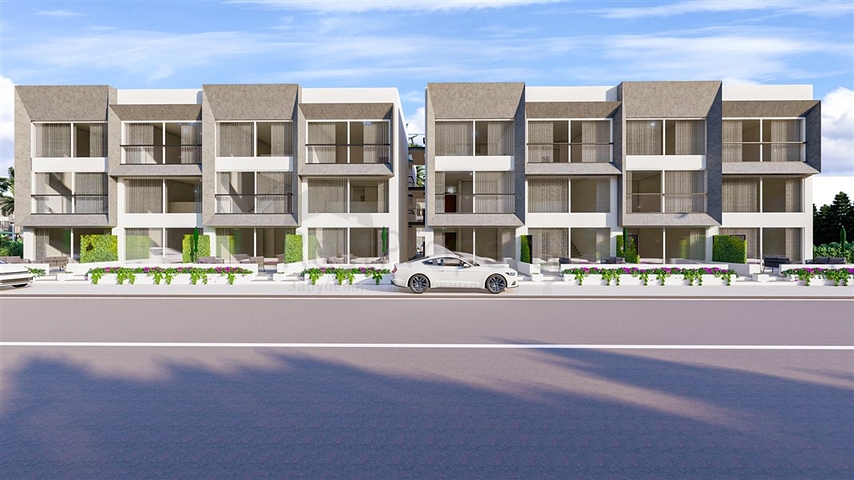 Low-rise complex 600 meters from the beach in the Iskele area