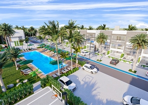 Low-rise complex 600 meters from the beach in the Iskele area