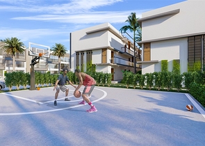 Low-rise complex 600 meters from the beach in the Iskele area